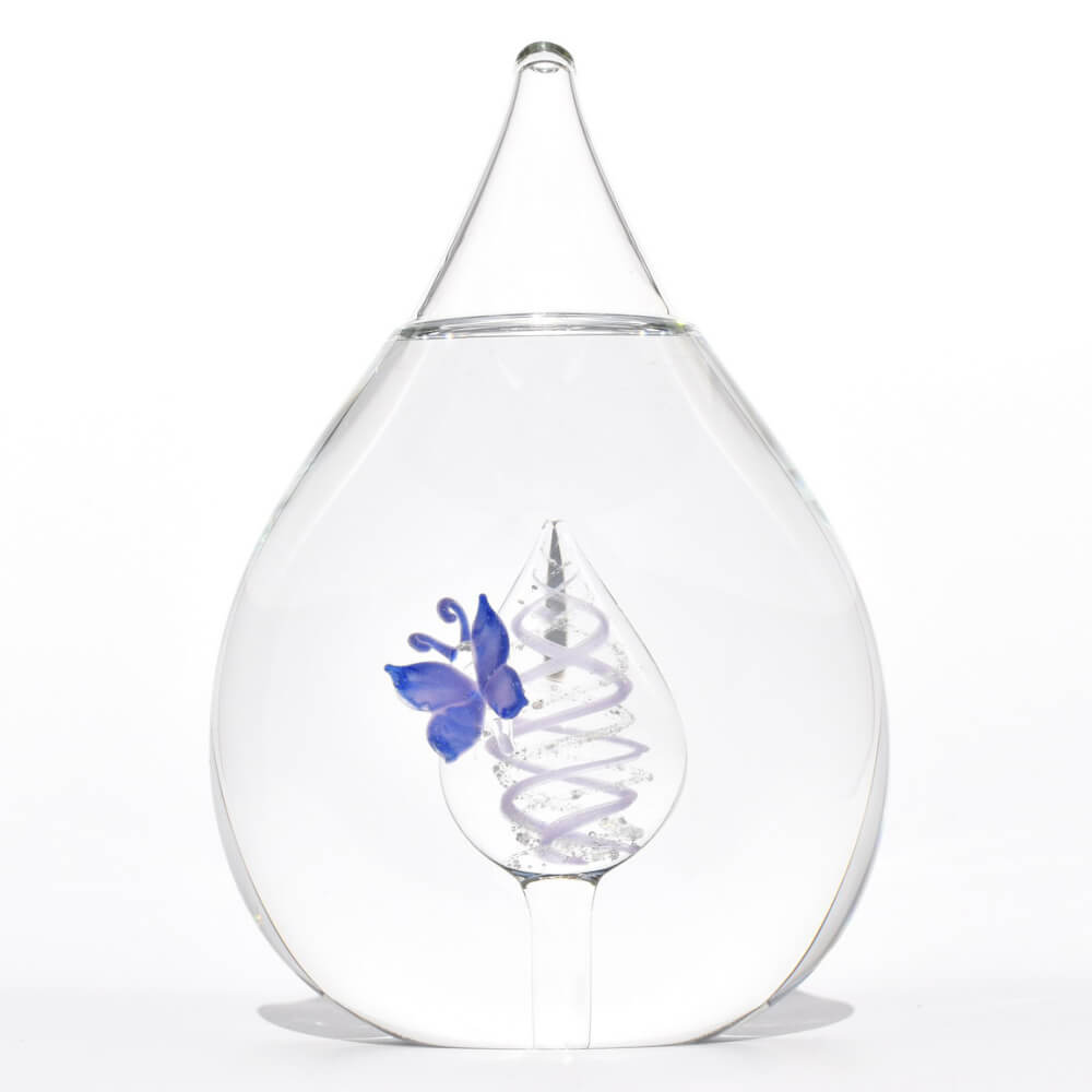 urn-glas-vlinder-blauw-swirl