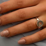 zilveren ring met as - assieraad